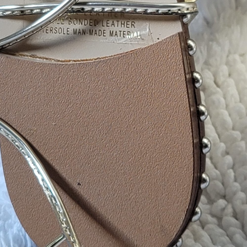 J. Crew Studded Gladiator Sandal Gold Leather.SALE!Was 60 Reduced to $45 - Picture 7 of 9